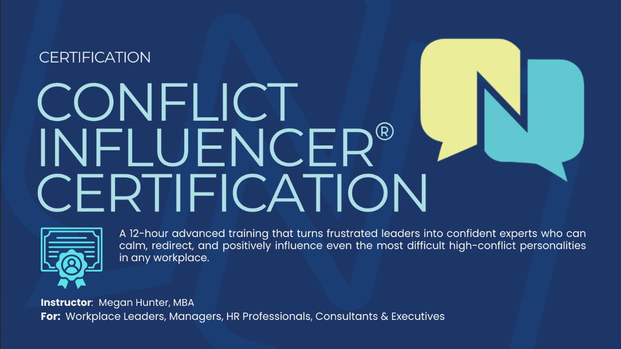 Conflict Influencer® Certification