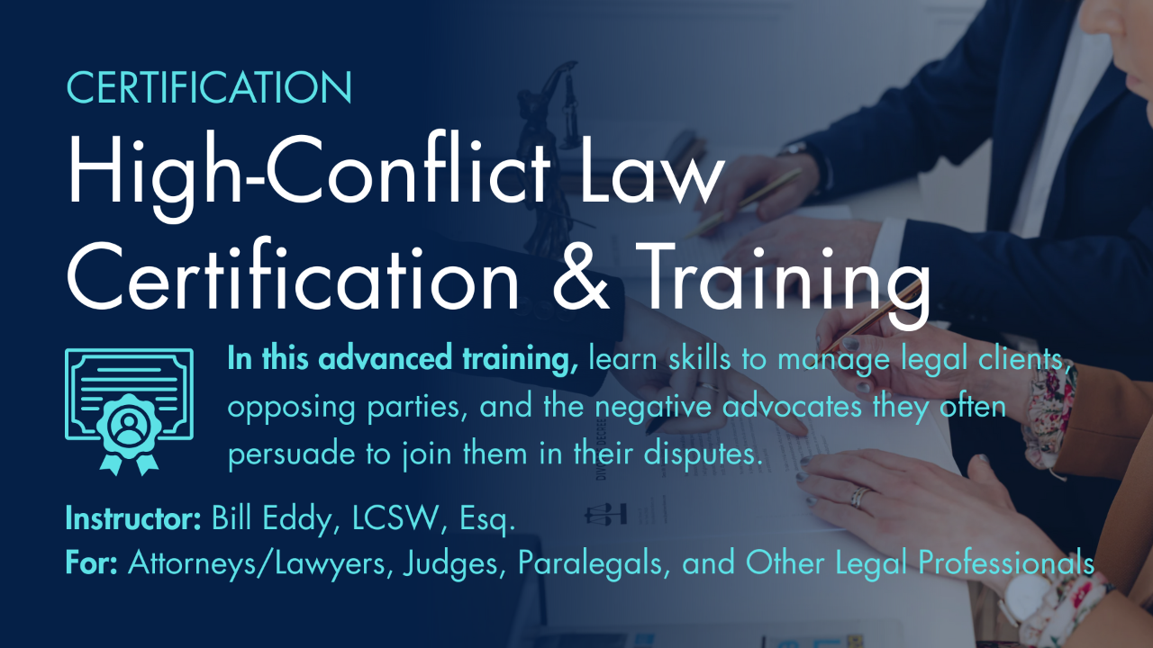 High-Conflict Law Certification & Training