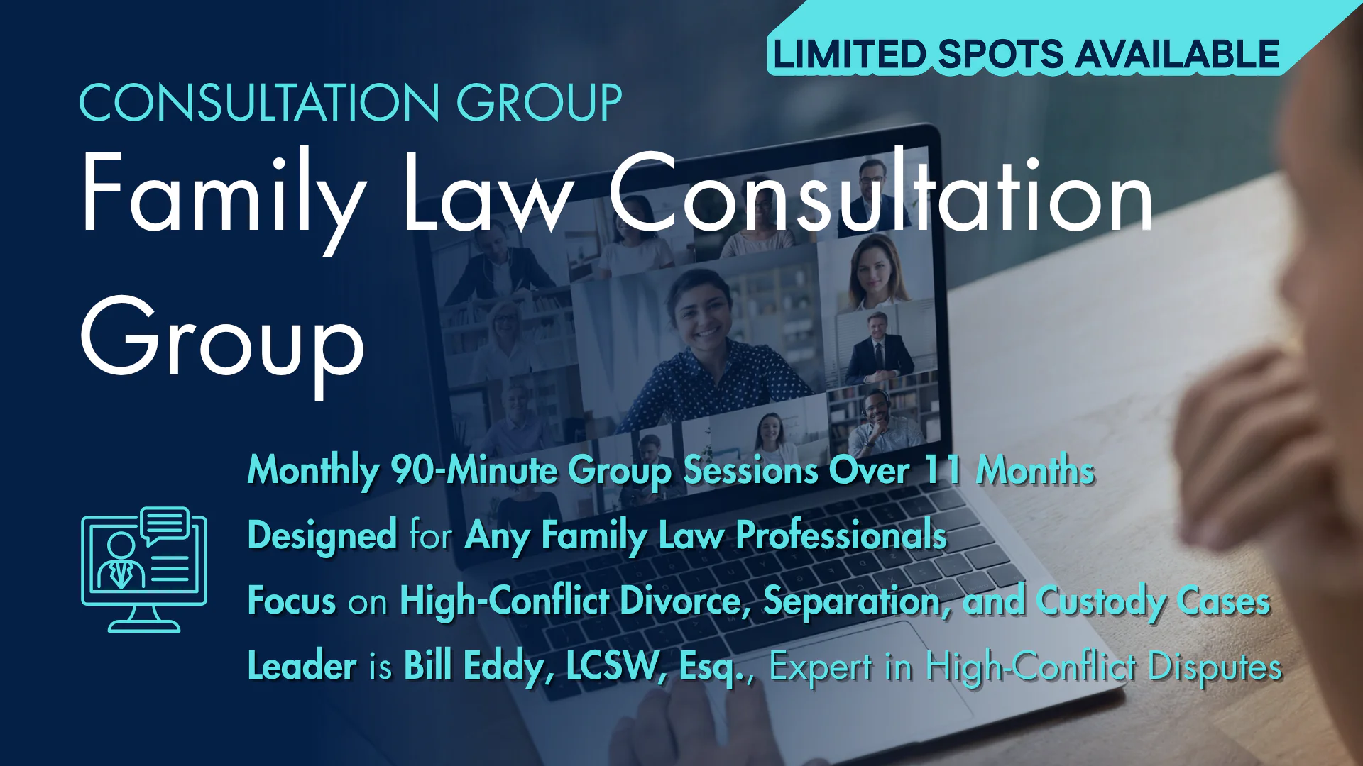 Family Law Consultation Group — Monthly Sessions Over 11 Months, Led by Bill Eddy, LCSW, Esq.